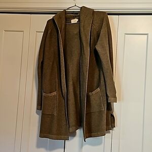 Dreamers by debut green grey cardigan with hood